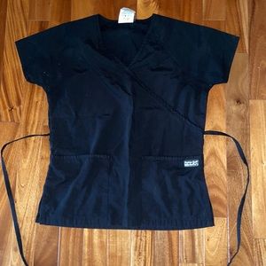 Butter Soft Wrap Scrub Top